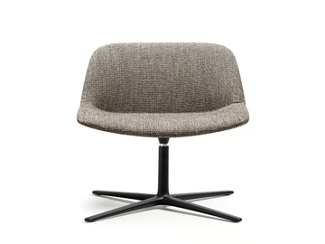 DEEP XL - Swivel upholstered with 4-spoke base easy chair by Quinti Sedute - view 3